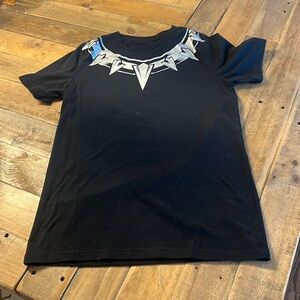 Black Panther Boys Marvel Black Panther Black T-Shirt Size Large
